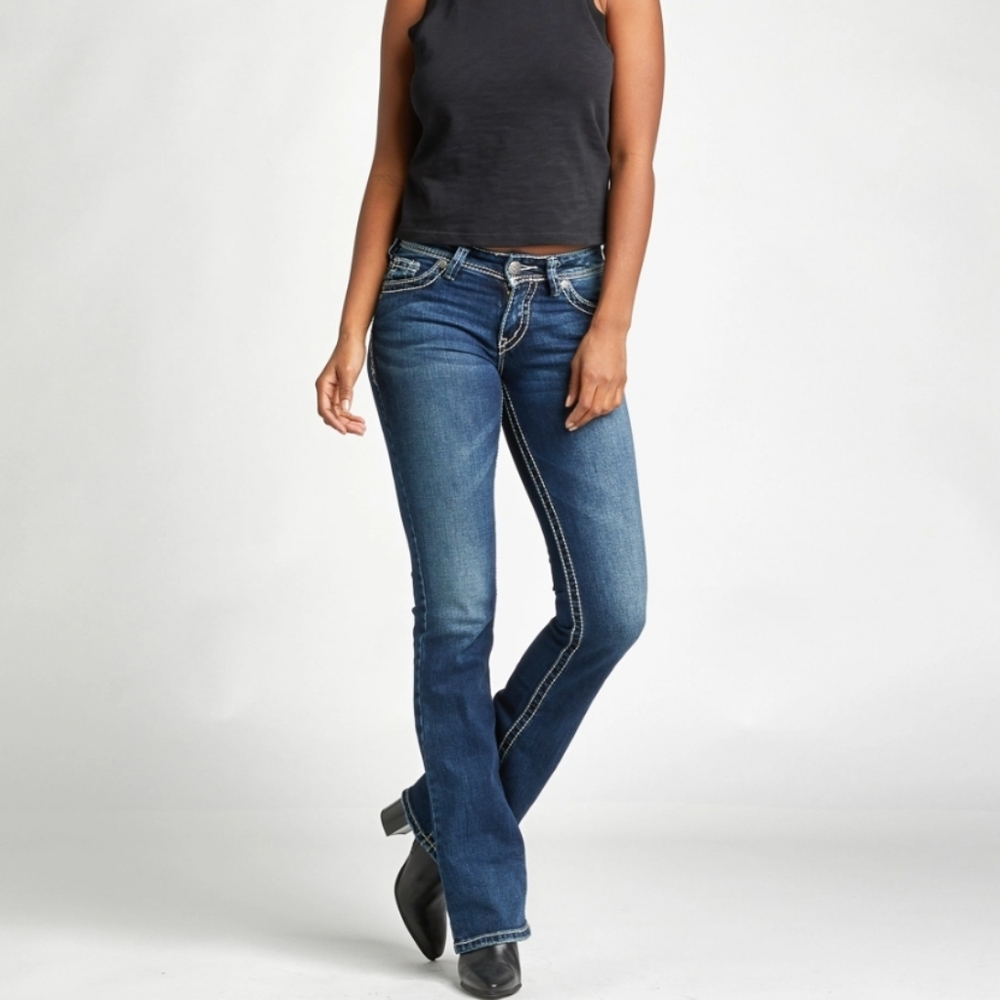 Silver Suki Bootcut Jeans 27